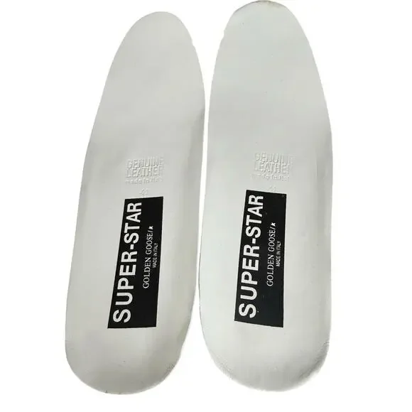 Golden Goose Superstar Glitter Star Sneakers Leopard Laces Italy US 10 - Picture 9 of 15